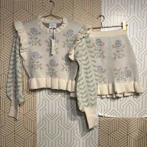 Mable Floral Knit Set